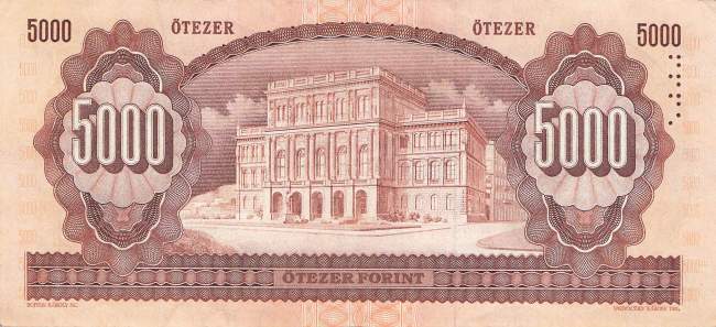 5000 Forint 1990 p.177a